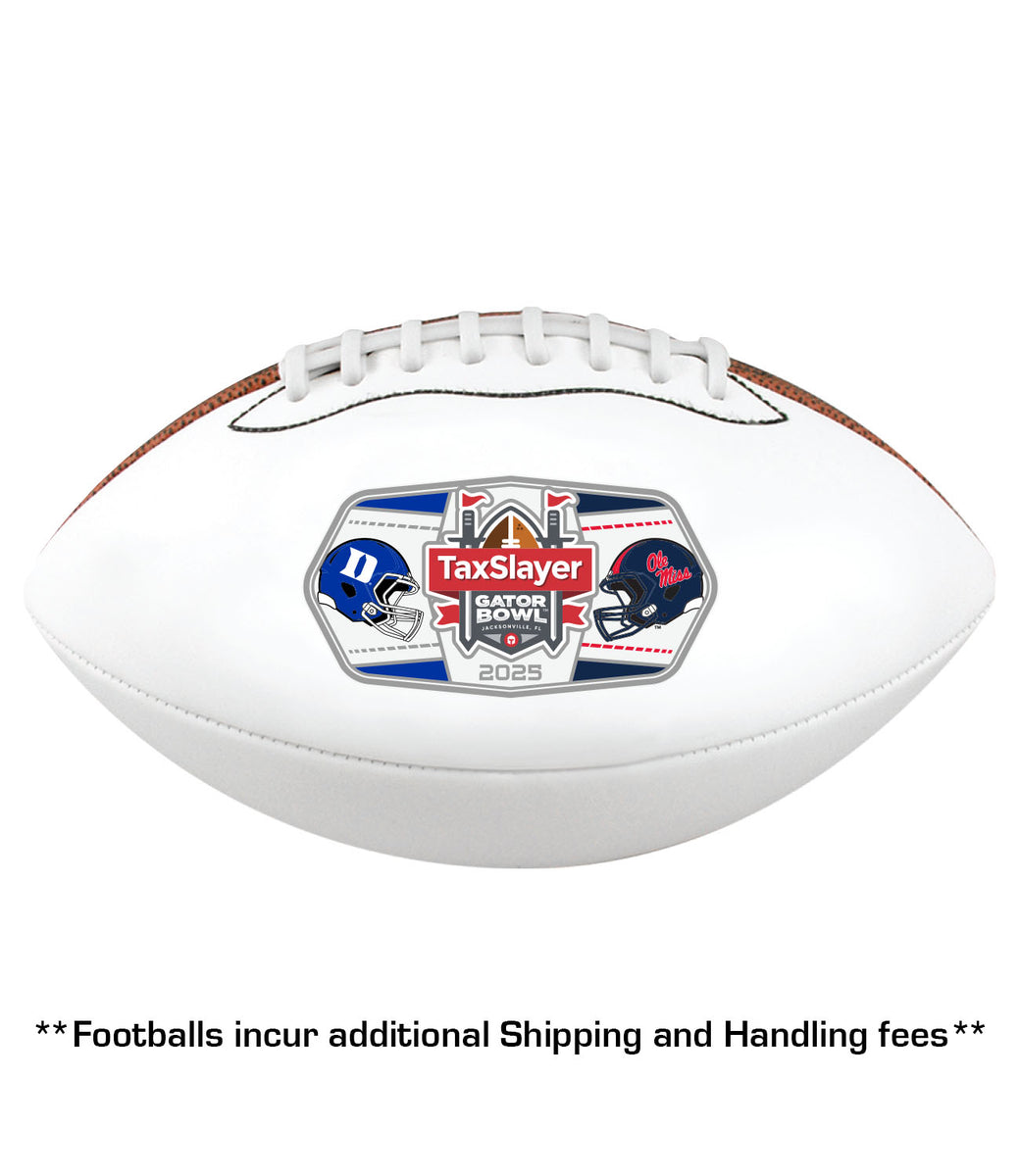 2025 TAXSLAYER GATOR Bowl 2Team Full Size Football Gator Bowl Merchandise